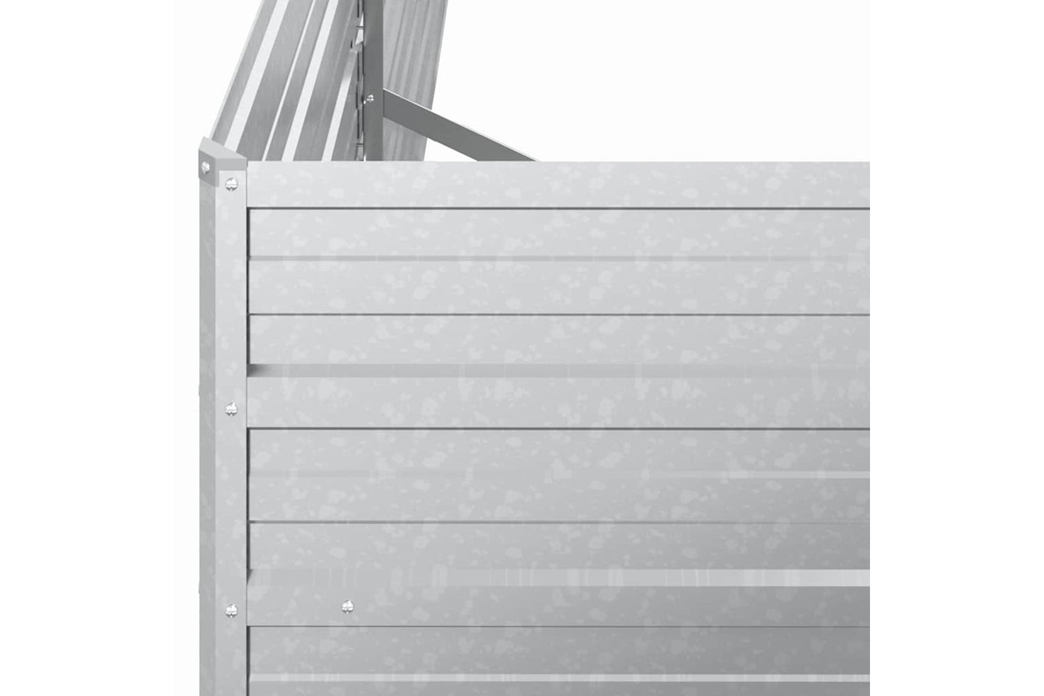 Vidaxl Garden Raised Bed 160x40x77 Cm Galvanized Steel Silver-5