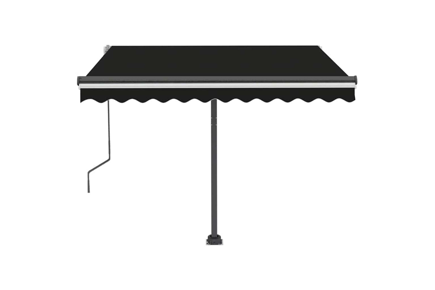 Vidaxl Manual Retractable Awning With Led 350x250 Cm Anthracite-5