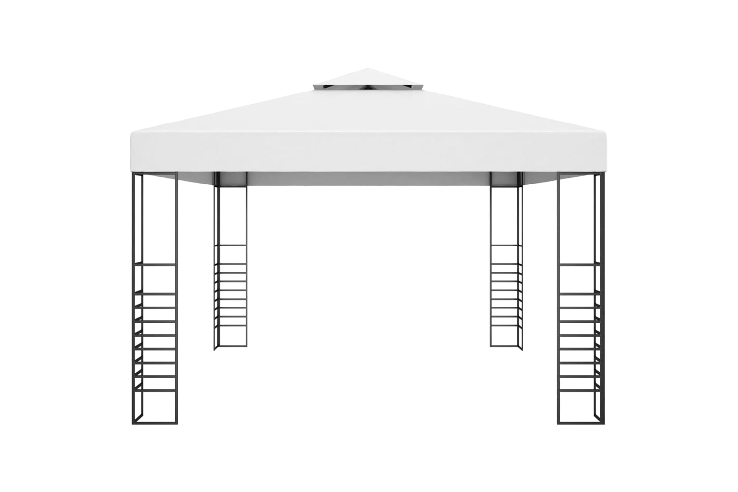 Vidaxl 47956 Garden Gazebo Powder-coated Steel 4x3x2.7 M White-3