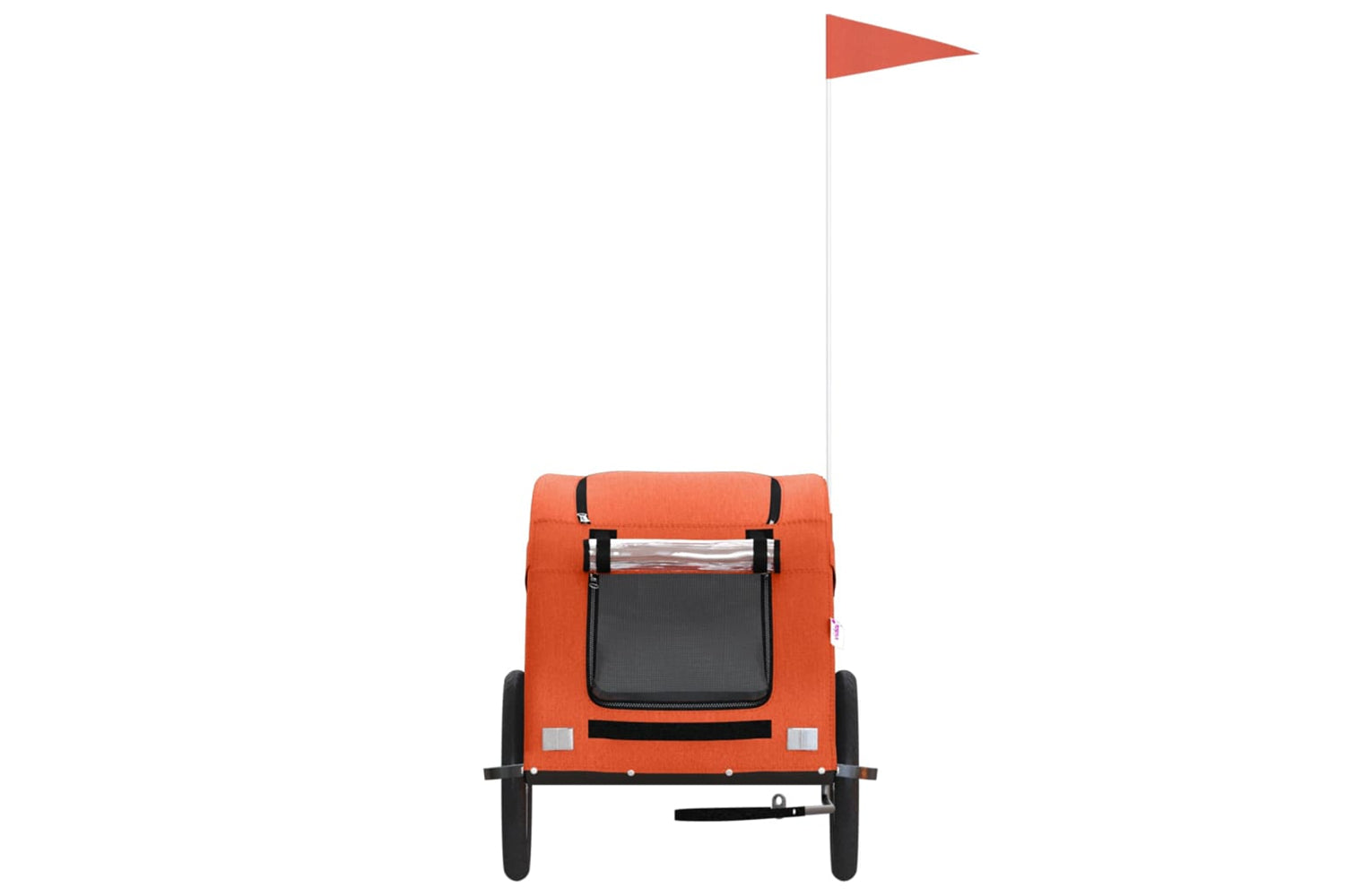 Vidaxl 93963 Pet Bike Trailer Orange Oxford Fabric And Iron-3