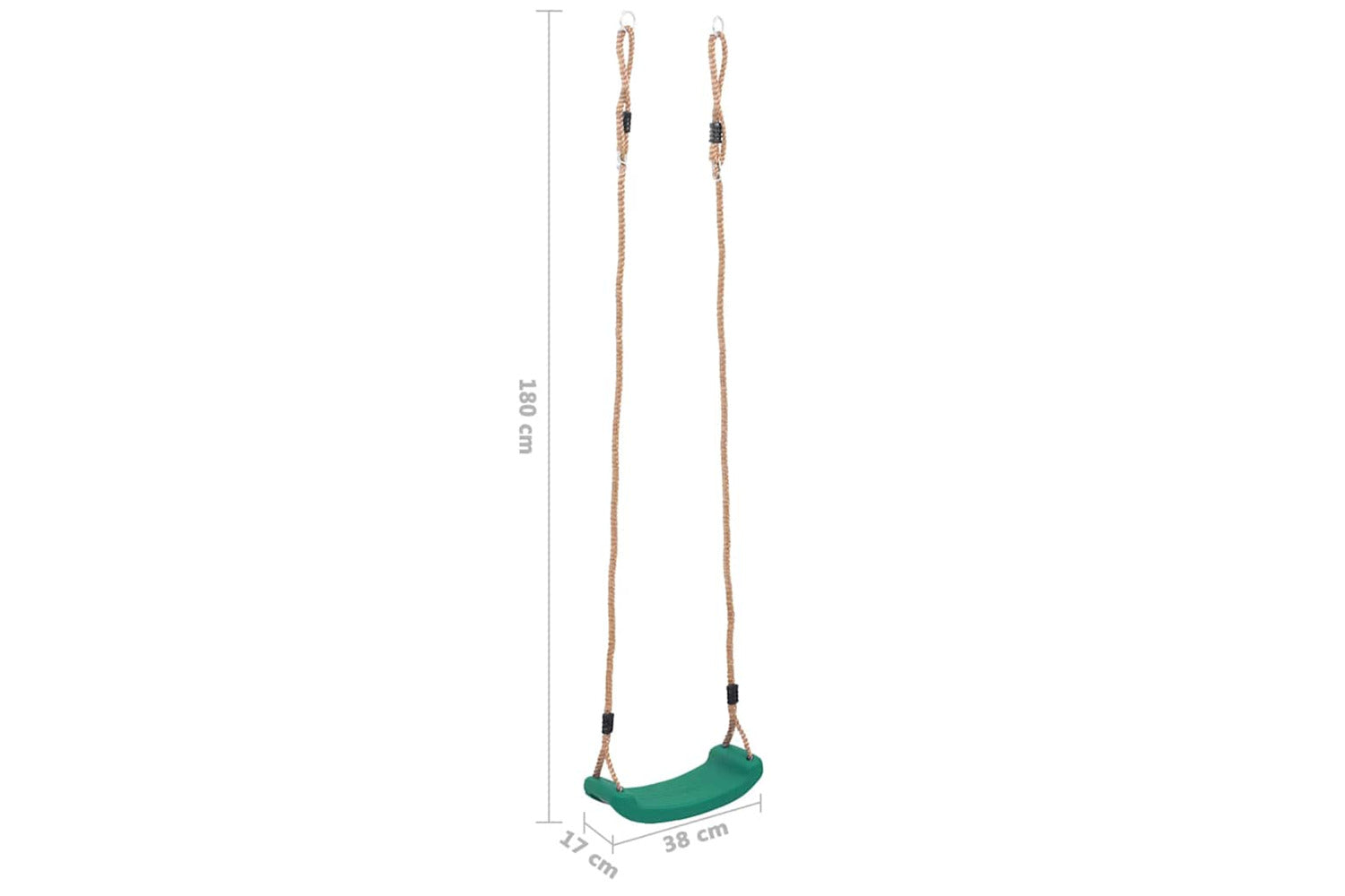 Vidaxl Swing Seat For Children Green-6