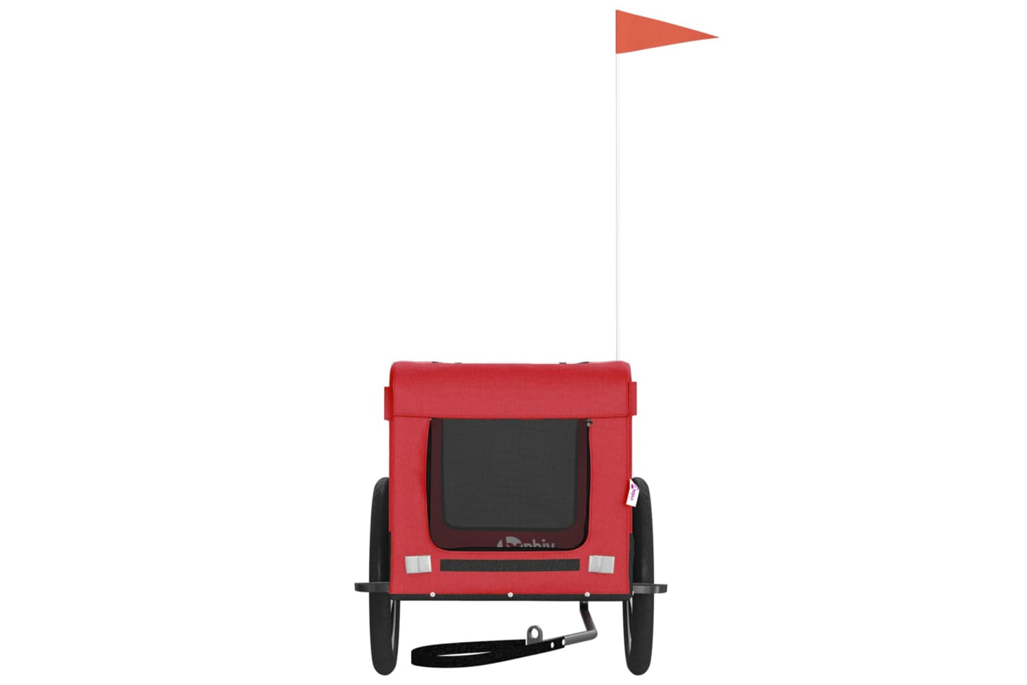 Vidaxl 93915 Pet Bike Trailer Red And Black Oxford Fabric&iron-4