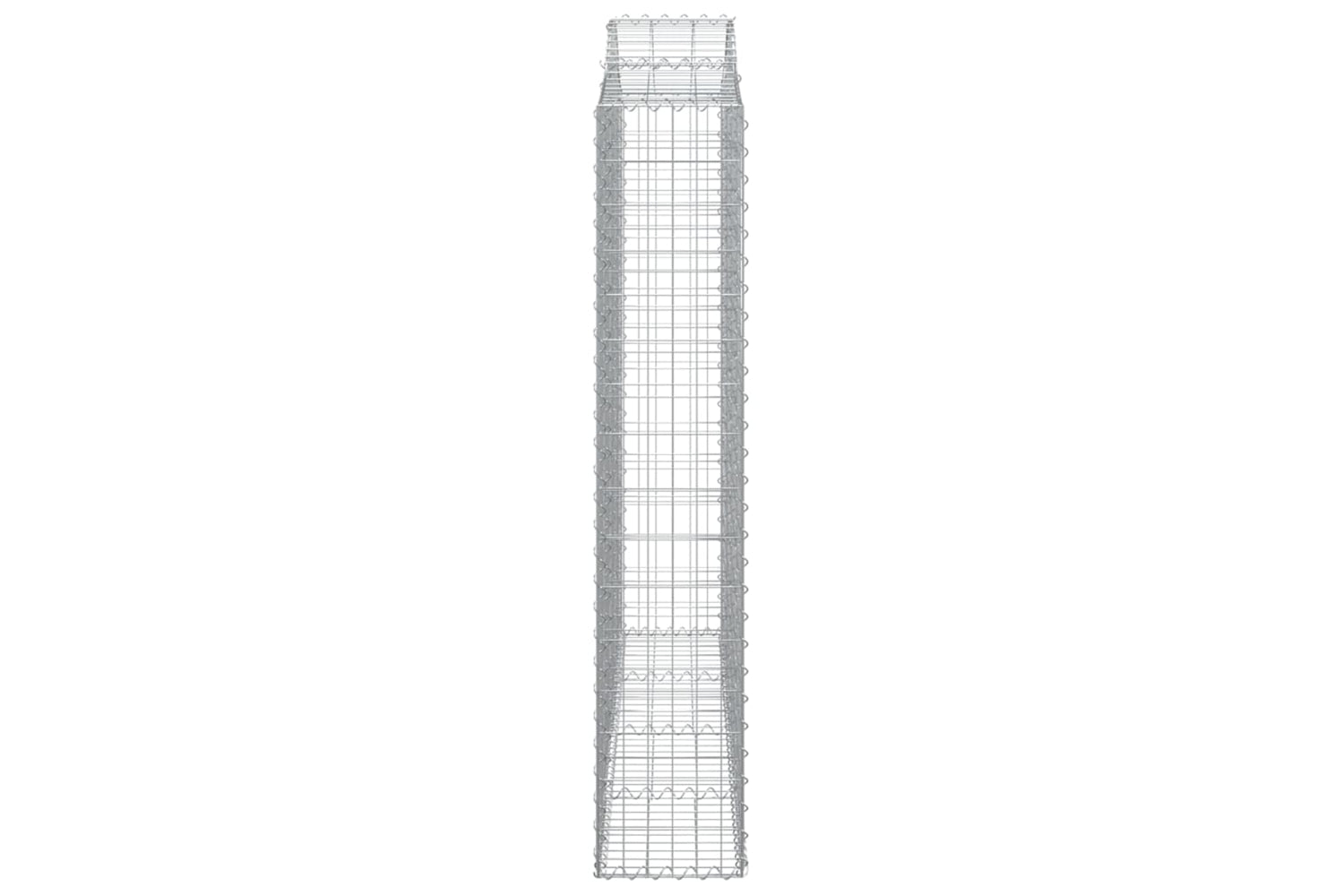 vidaXL 153388 Arched Gabion Basket 200x30x160/180cm Galvanised Iron-3