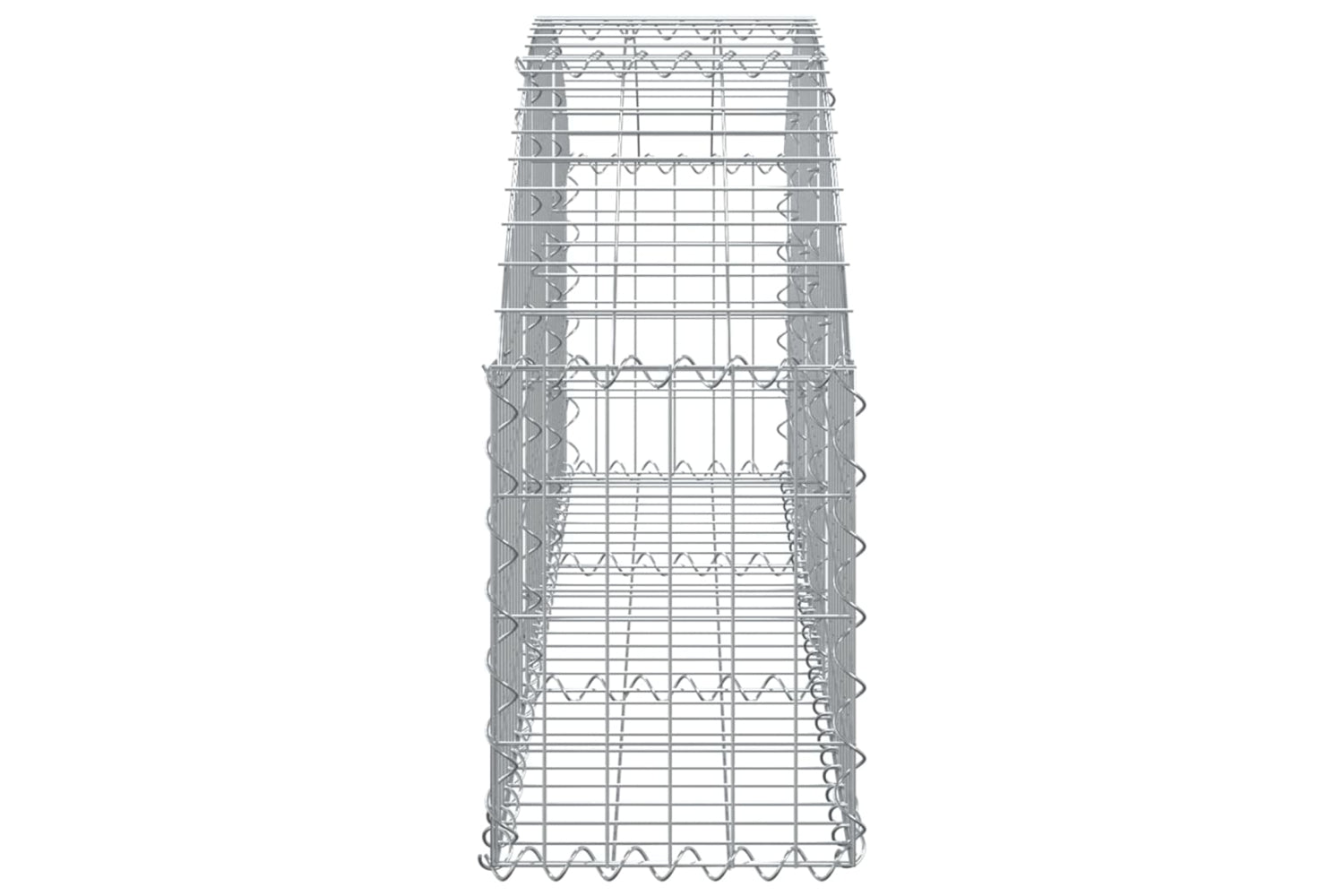 vidaXL 153442 Arched Gabion Basket 150x30x40/60cm Galvanised Iron-3