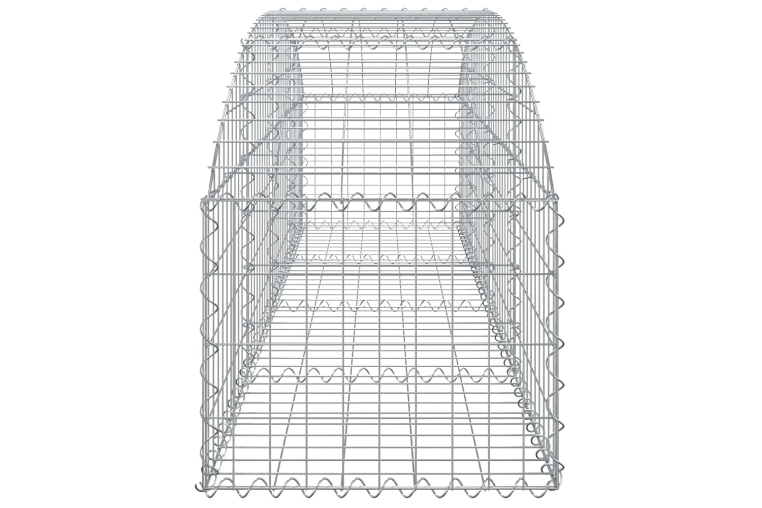 vidaXL 153472 Arched Gabion Basket 200x50x40/60cm Galvanised Iron-3