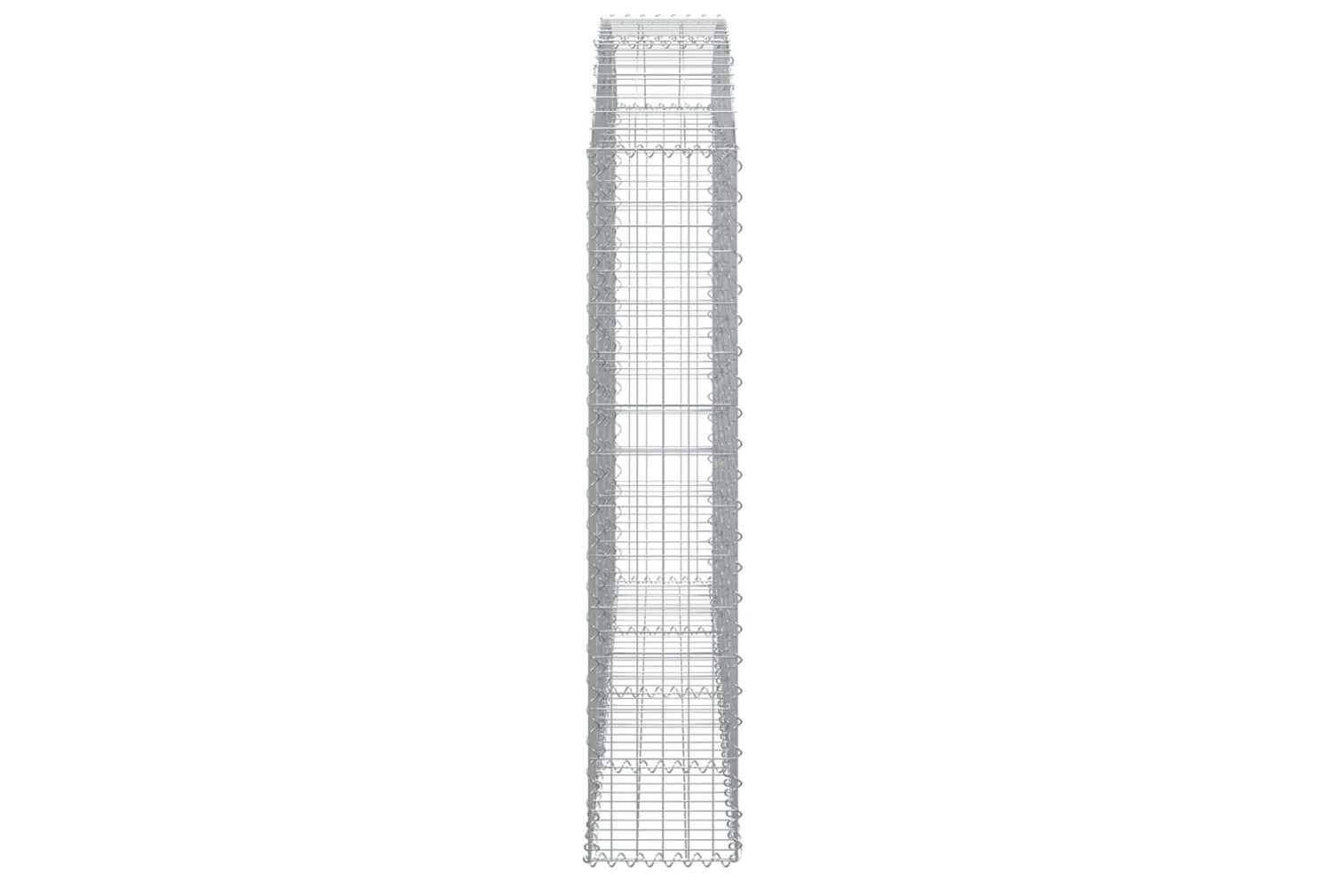vidaXL 153467 Arched Gabion Basket 200x30x140/160cm Galvanised Iron-3