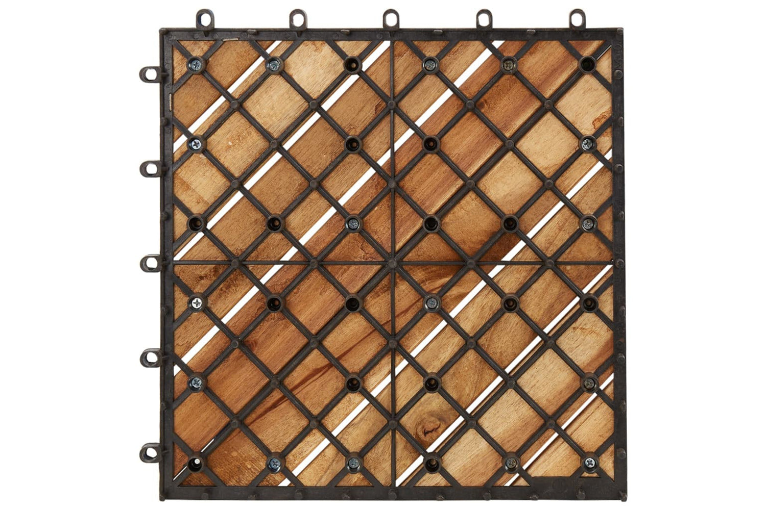 vidaXL 310120 Decking Tiles 10 Pcs 30x30cm Solid Acacia Woo-4