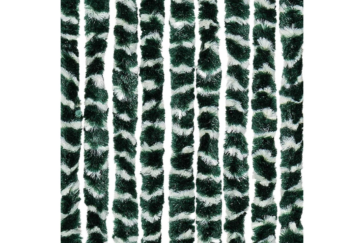 vidaXL Insect Curtain Green And White 100x220cm Chenille-5