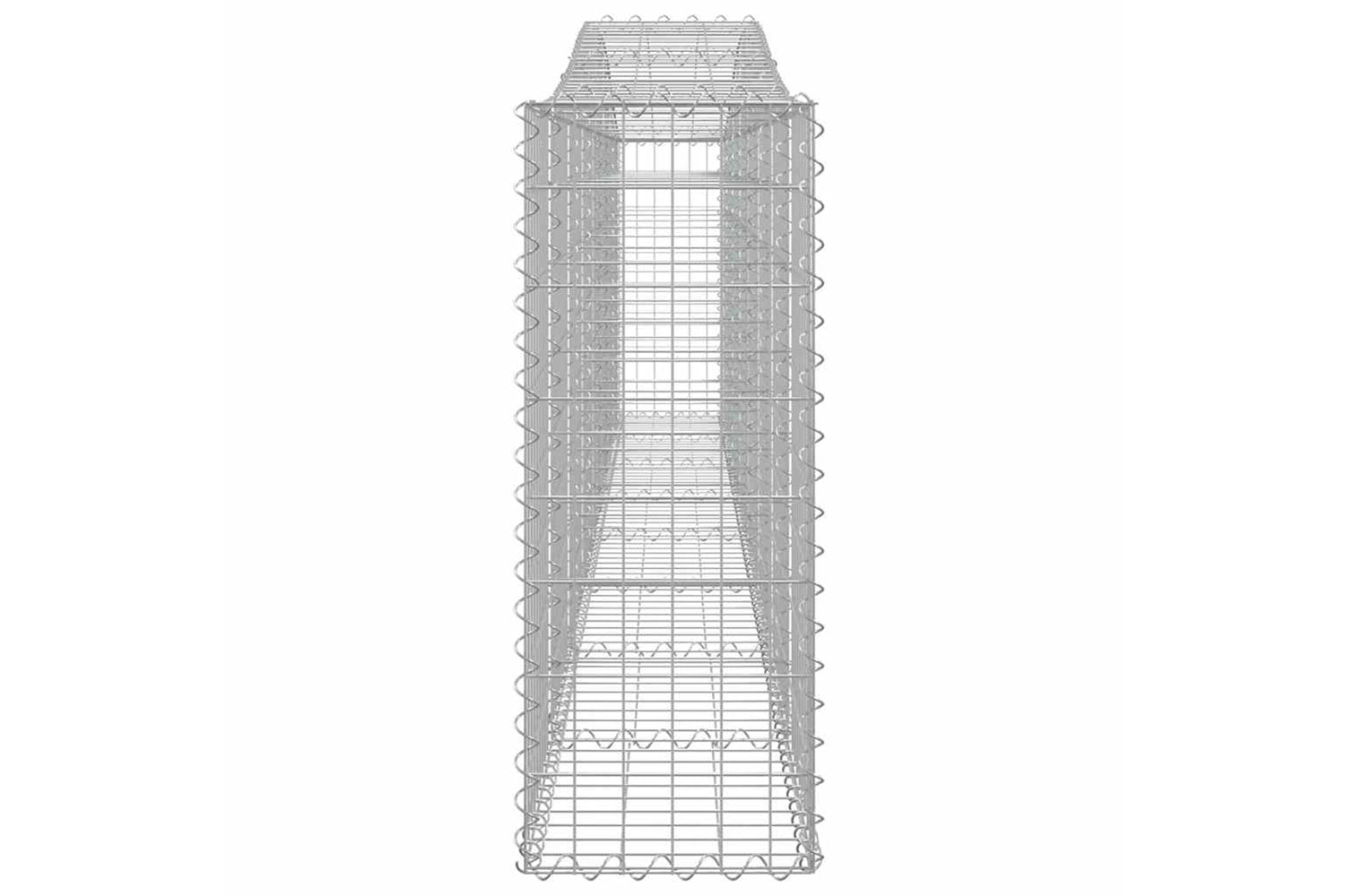 vidaXL 3145817 Arched Gabion Baskets 6 Pcs 400x30x80/100cm Galvanised Iron-4