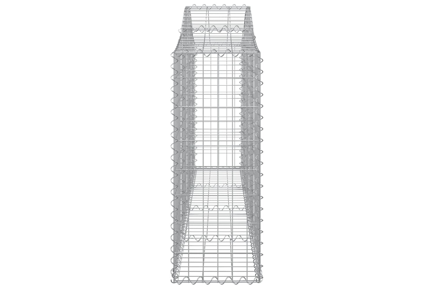 vidaXL 3145421 Arched Gabion Baskets 14 Pcs 200x30x80/100cm Galvanised Iron-4