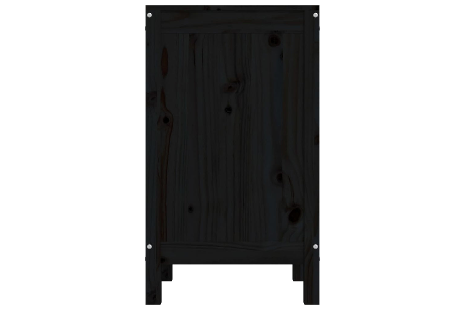 vidaXL 823578 Laundry Box Black 44x44x76cm Solid Wood Pine-6