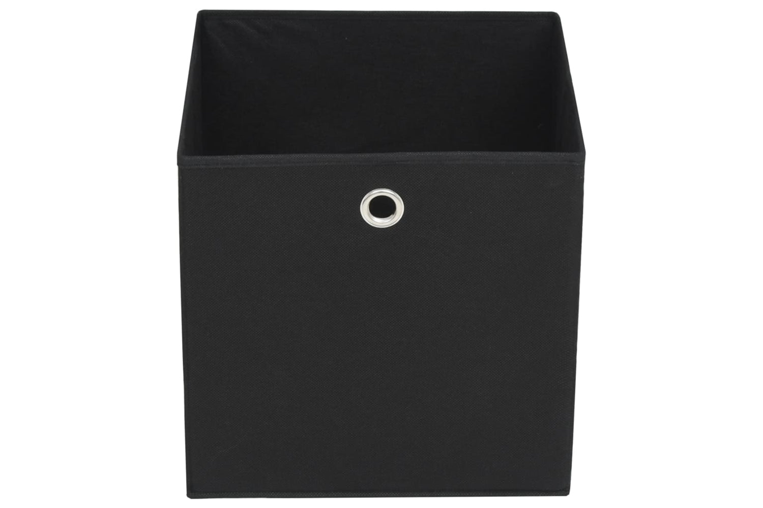 vidaXL 325187 Storage Boxes 4 Pcs Non-woven Fabric 28x28x28cm Black-4
