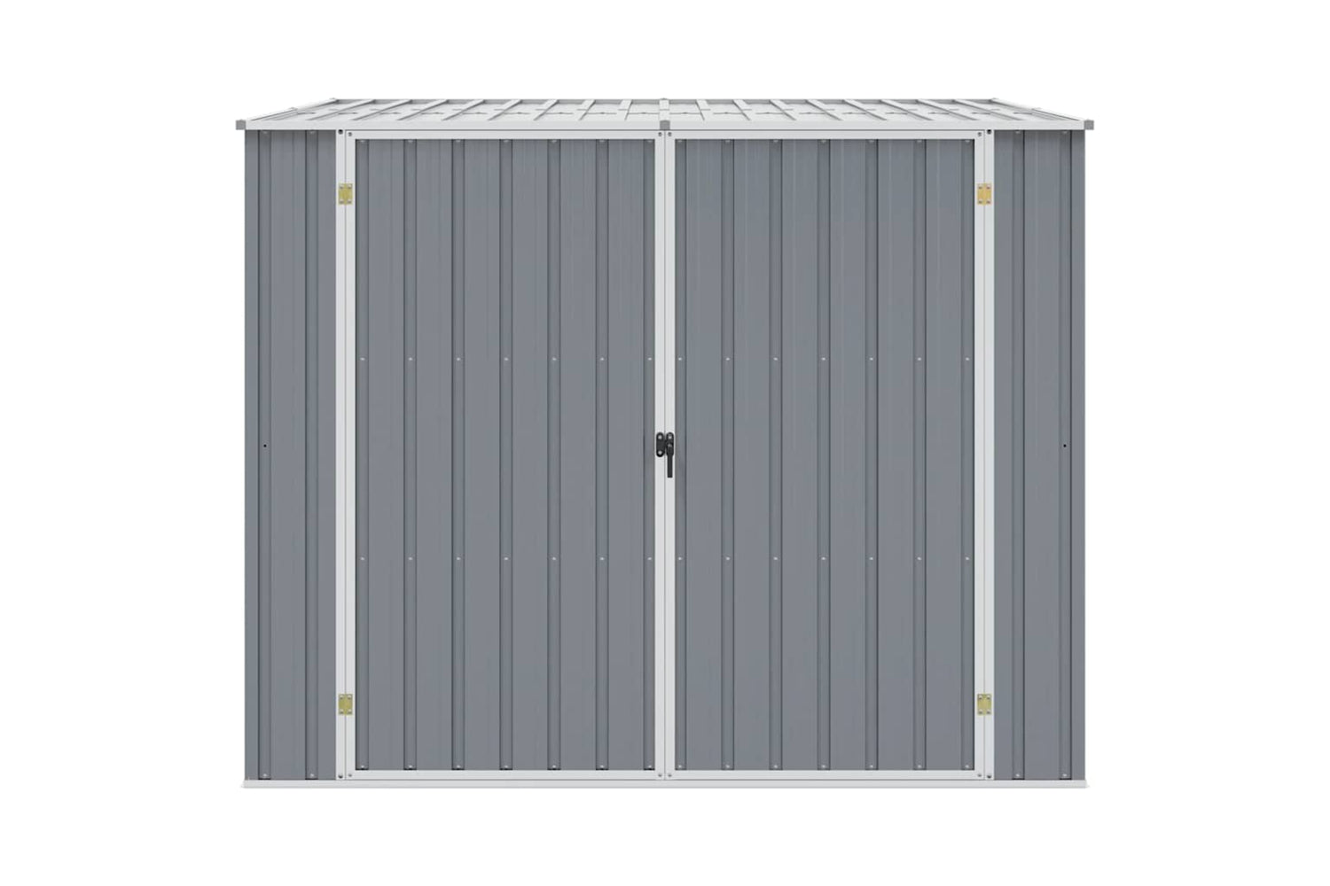 vidaXL 46254 Garden Shed Grey 195x198x159cm Galvanised Steel-4
