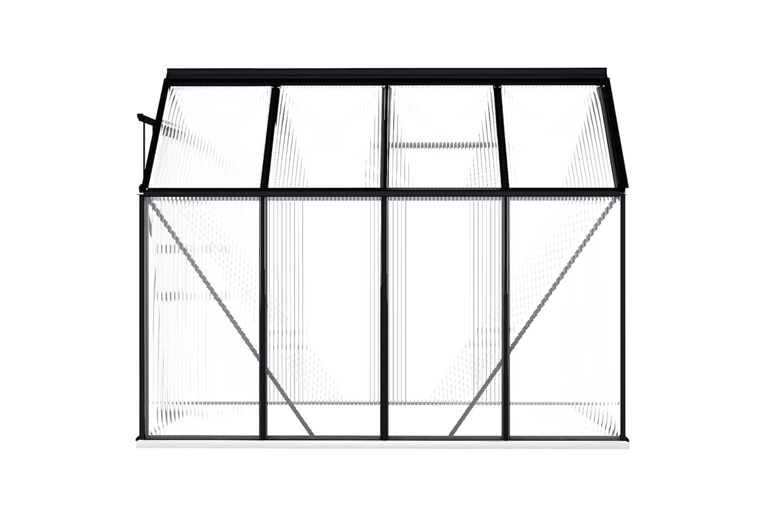 Vidaxl 48216 Greenhouse With Base Frame Anthracite Aluminium 4.75 Mâ²-4