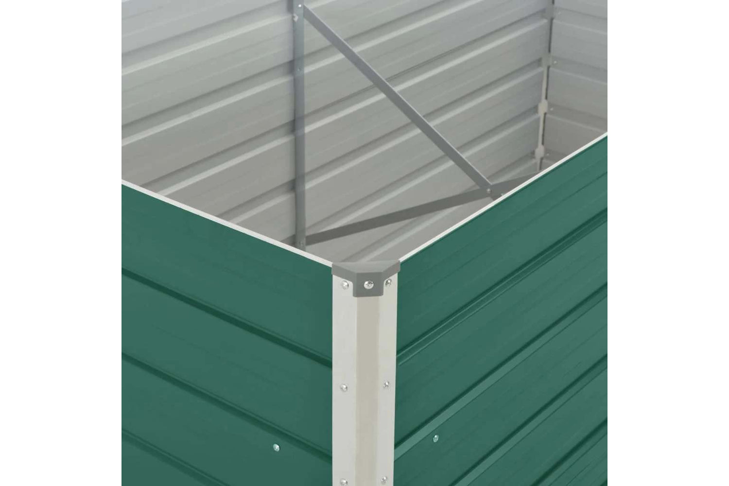 vidaXL 47014 Raised Garden Bed 160x80x45cm Galvanised Steel Green-4