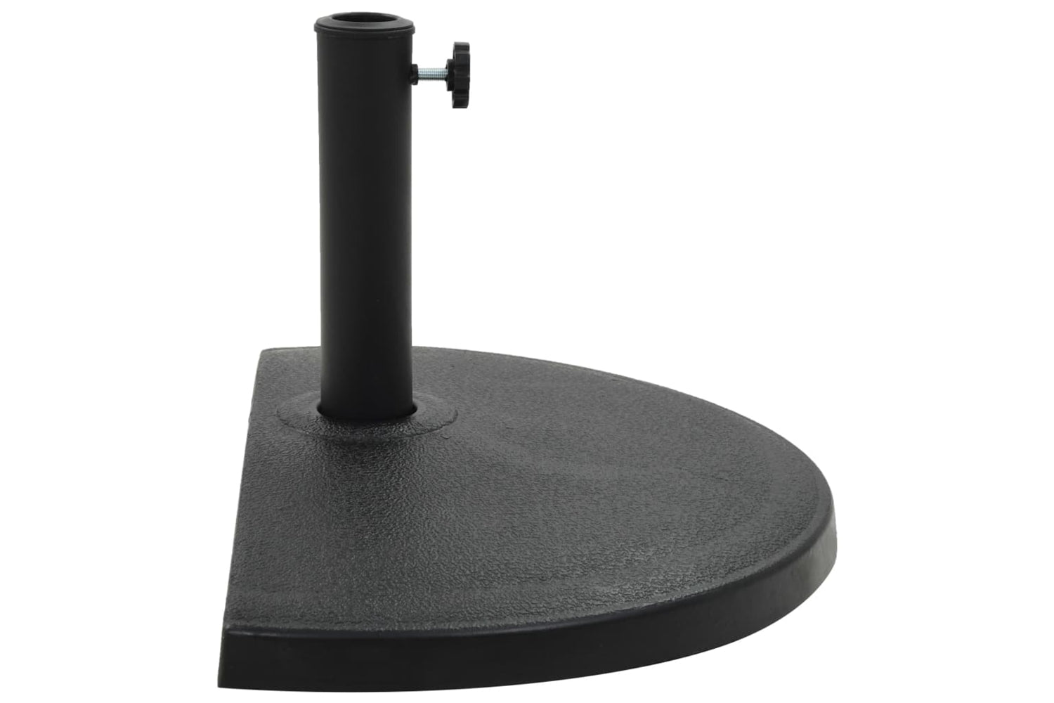 Vidaxl 45199 Parasol Base Half Round Polyresin 15 Kg Black-2