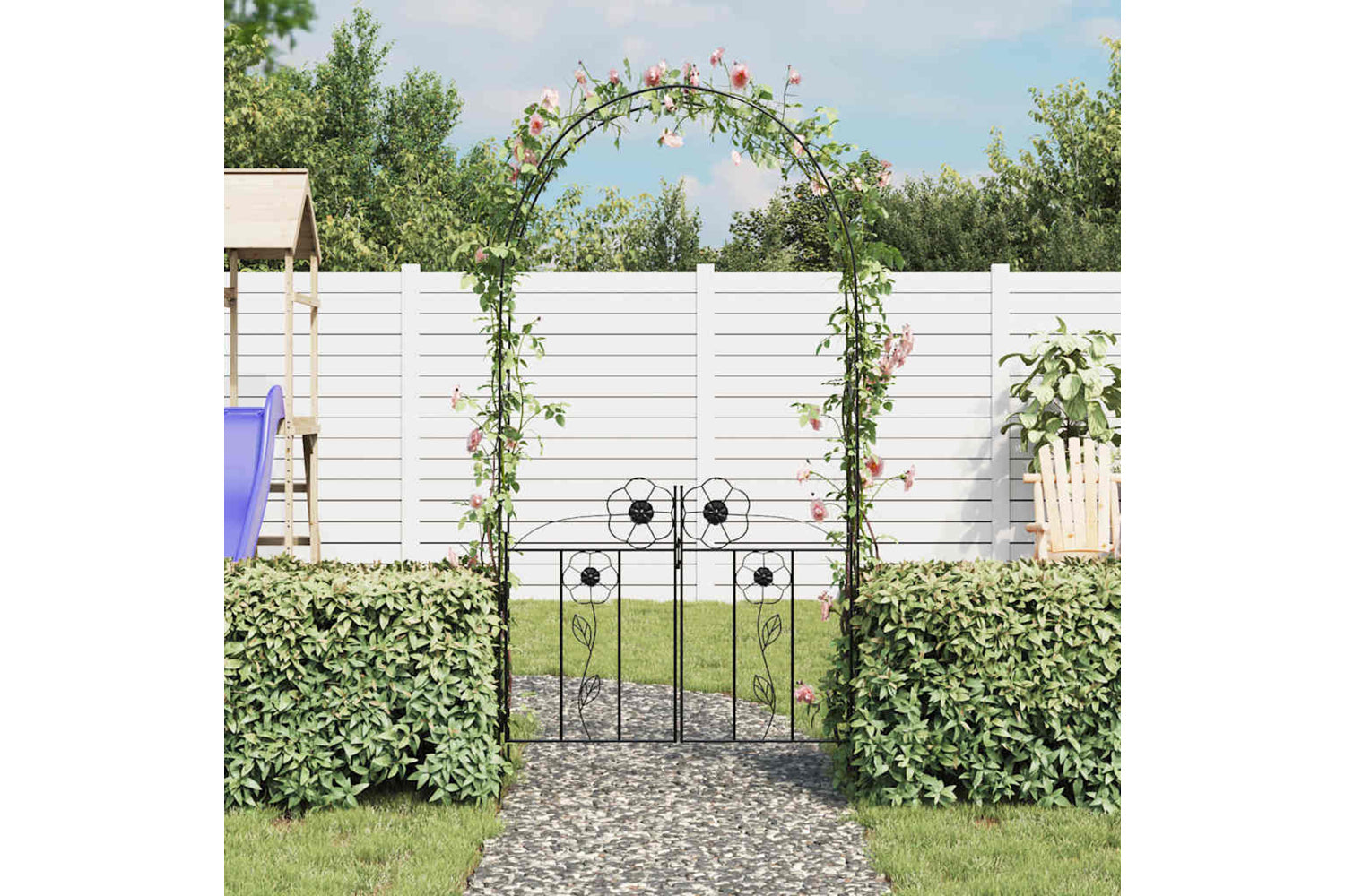Vidaxl 40784 Garden Arch Door-2