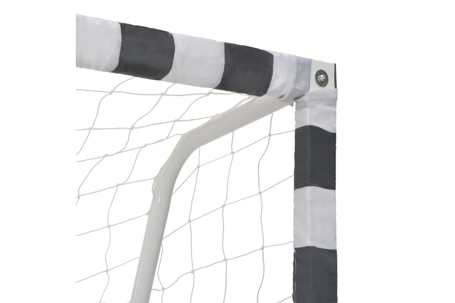 Vidaxl Soccer Goal 300x200x90 Cm Metal Black And White-4