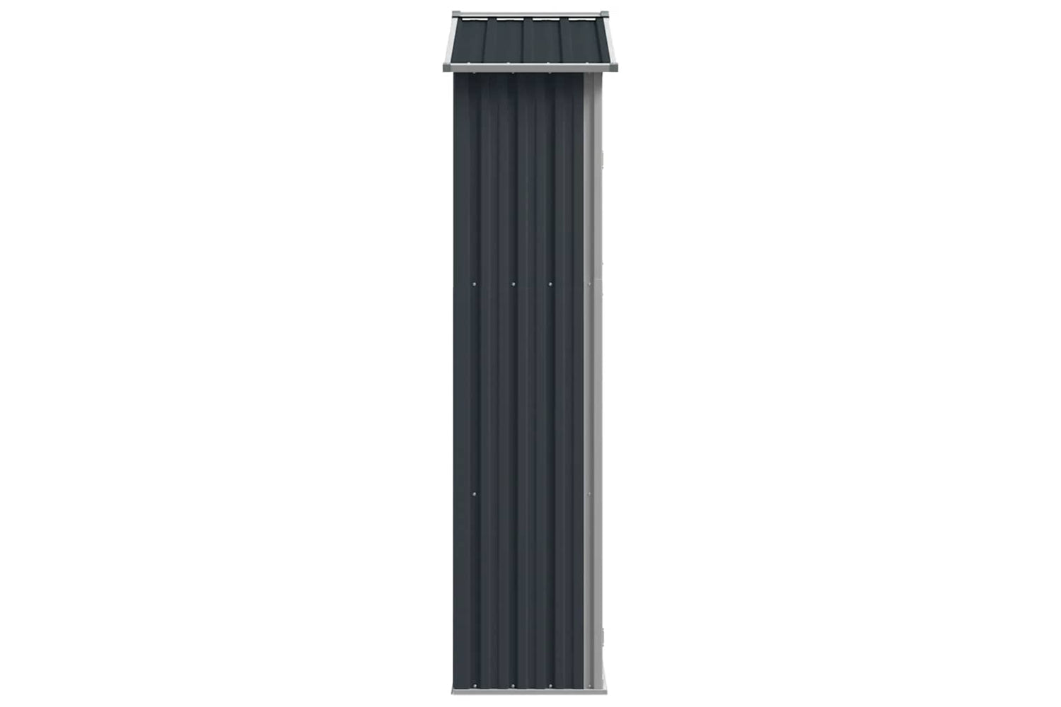 Vidaxl 46303 Garden Shed Anthracite 107.5x46x183 Cm Galvanised Steel-6