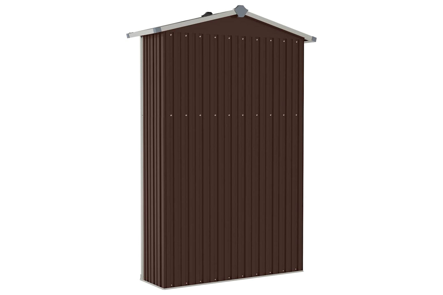 vidaXL 46304 Garden Shed Brown 107.5x46x183cm Galvanised Steel-6