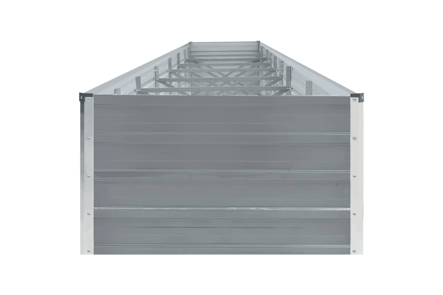 vidaXL 47072 Garden Raised Bed Galvanised Steel 600x80x45cm Grey-4