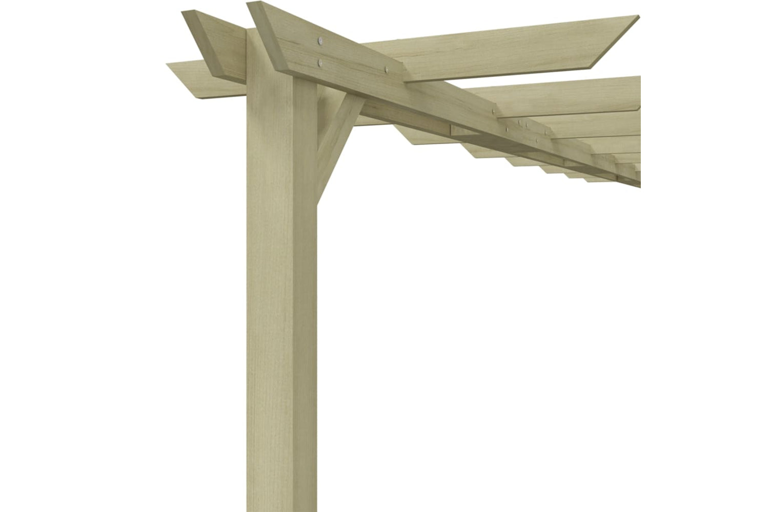 vidaXL 44924 Garden Pergola Impregnated Pinewood 360x200x60cm-4