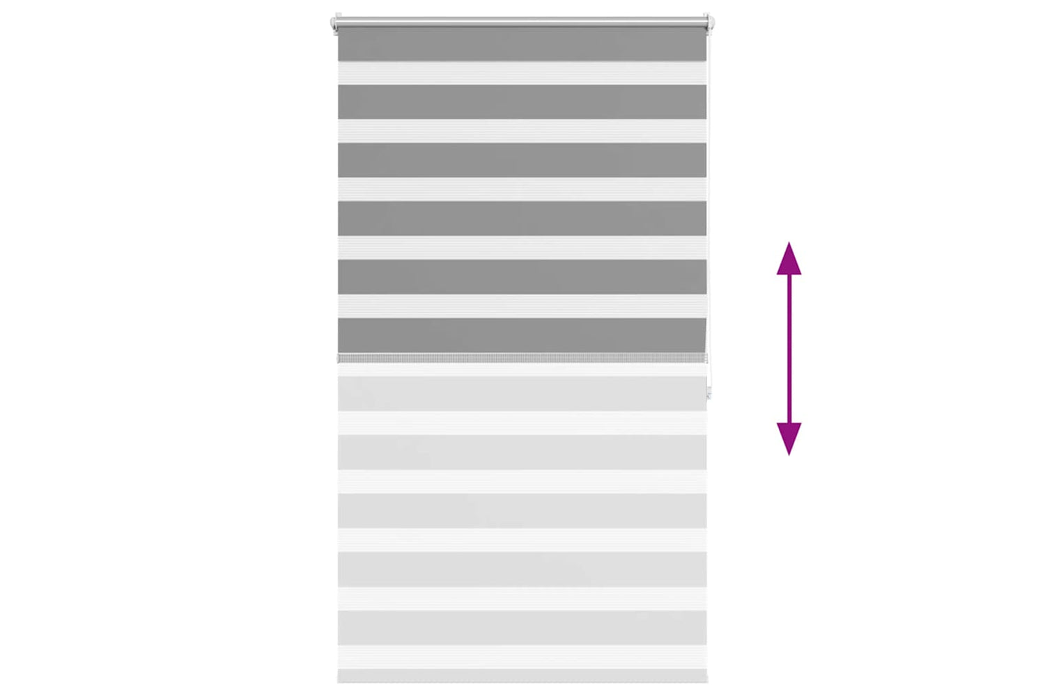 Vidaxl Zebra Blind 100 X 175 Cm Grey-4