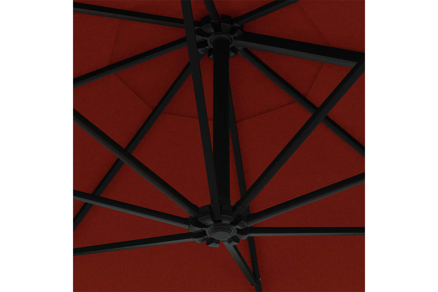 vidaXL Wall-mounted Parasol With Metal Pole 300cm Terracotta-7