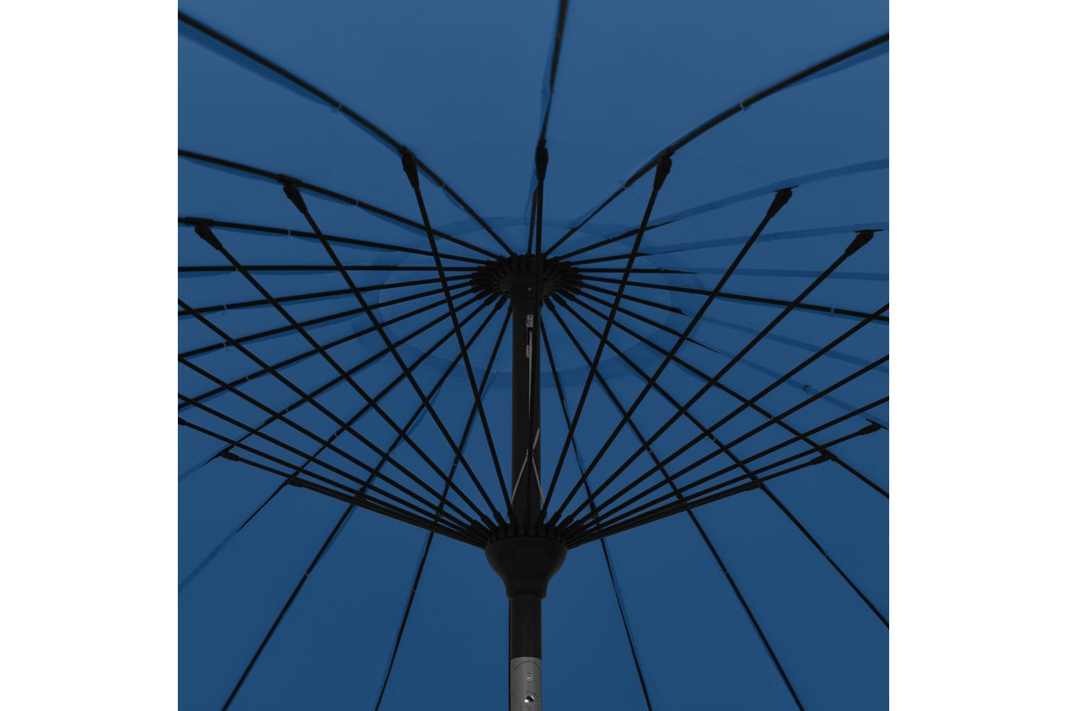 vidaXL 47311 Outdoor Parasol With Aluminium Pole 270cm Azure Blue-4