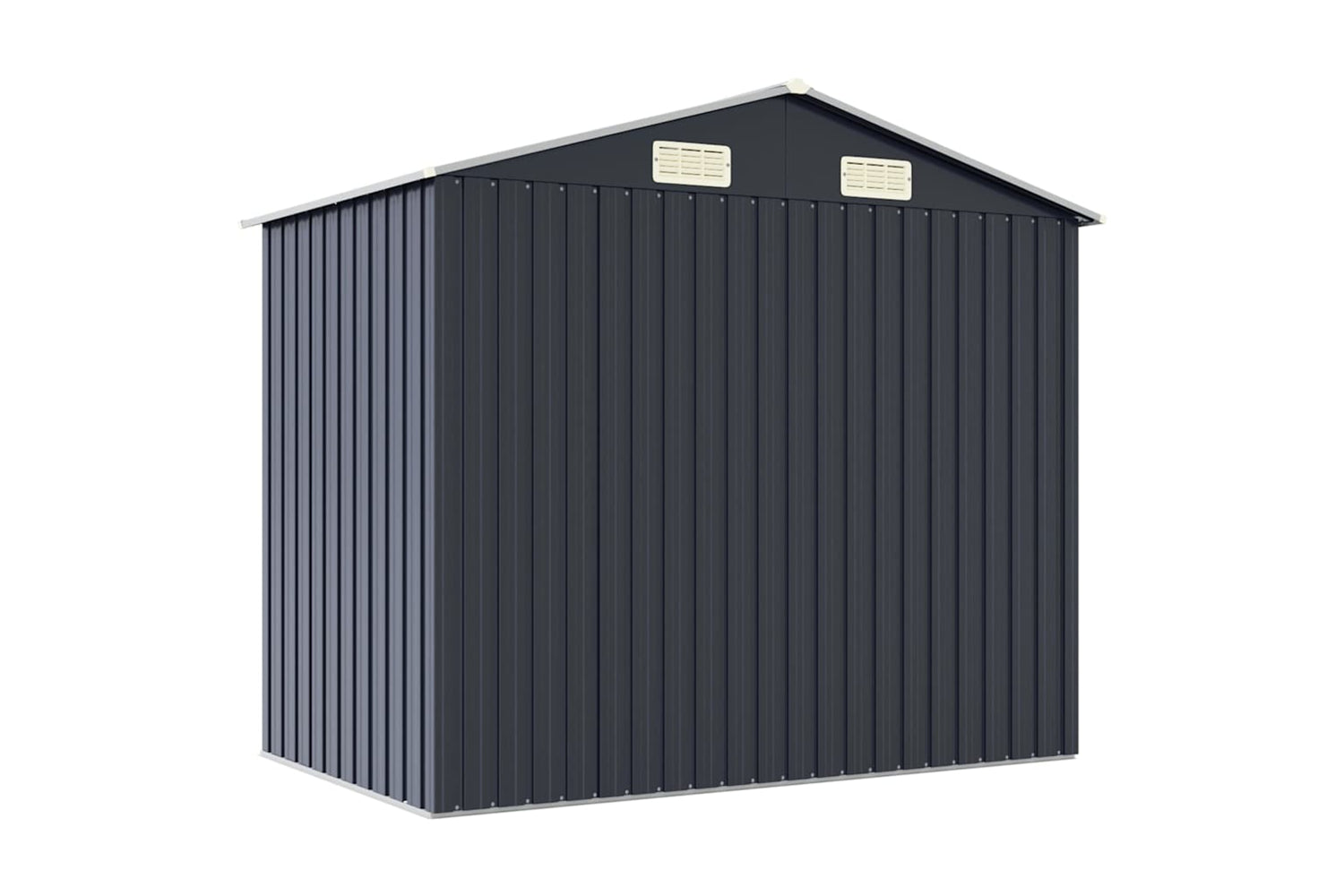 vidaXL 46299 Garden Shed Anthracite 205x129x183cm Galvanised Steel-6