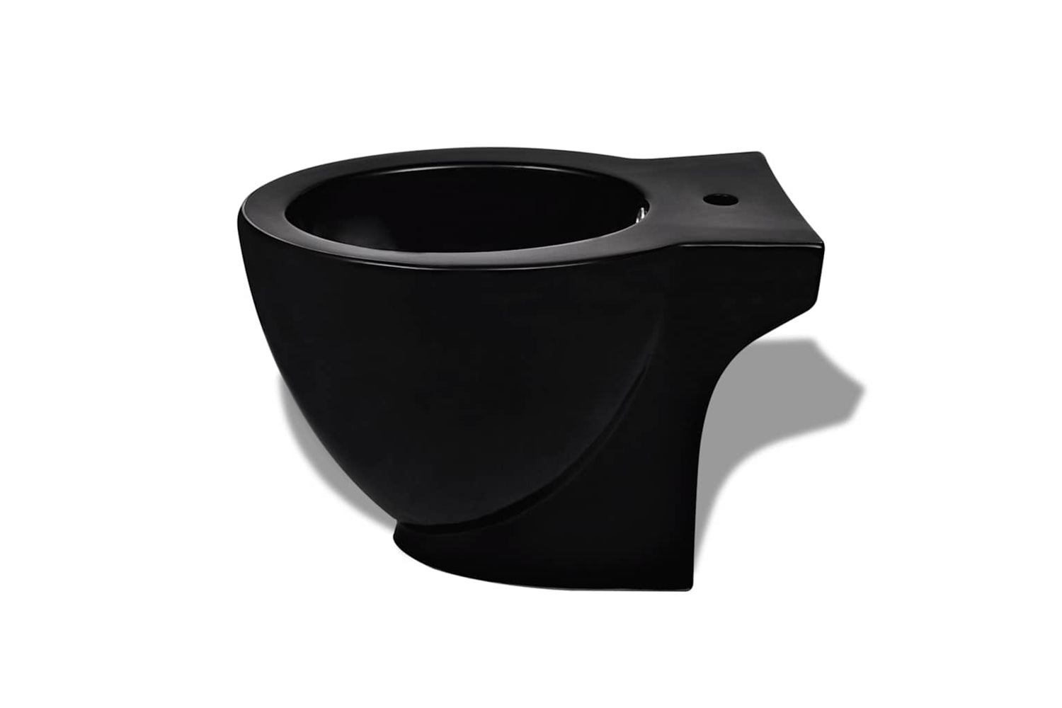 Vidaxl 140666 Round Bidet Stand Black High-quality Ceramic-2