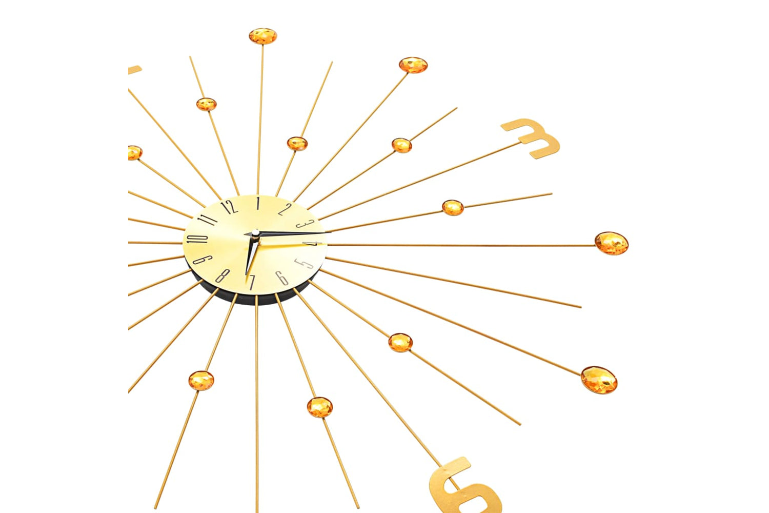 Vidaxl 283857 Metal Wall Clock 70 cm | Golden-4