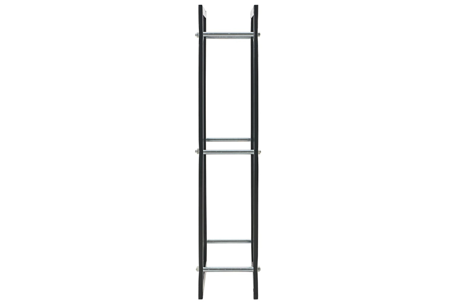 vidaXL 284700 Firewood Rack Black 44x20x100cm Steel-4