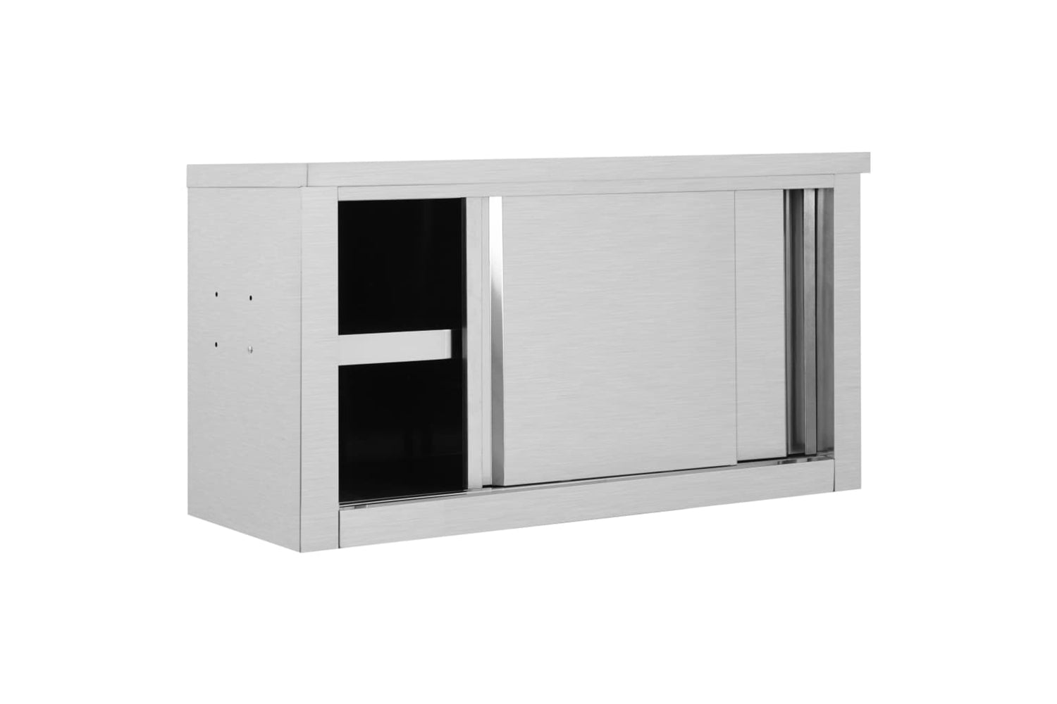 vidaXL 51052 Kitchen Wall Cabinet With Sliding Doors 90x40x50cm Stainless Steel-2