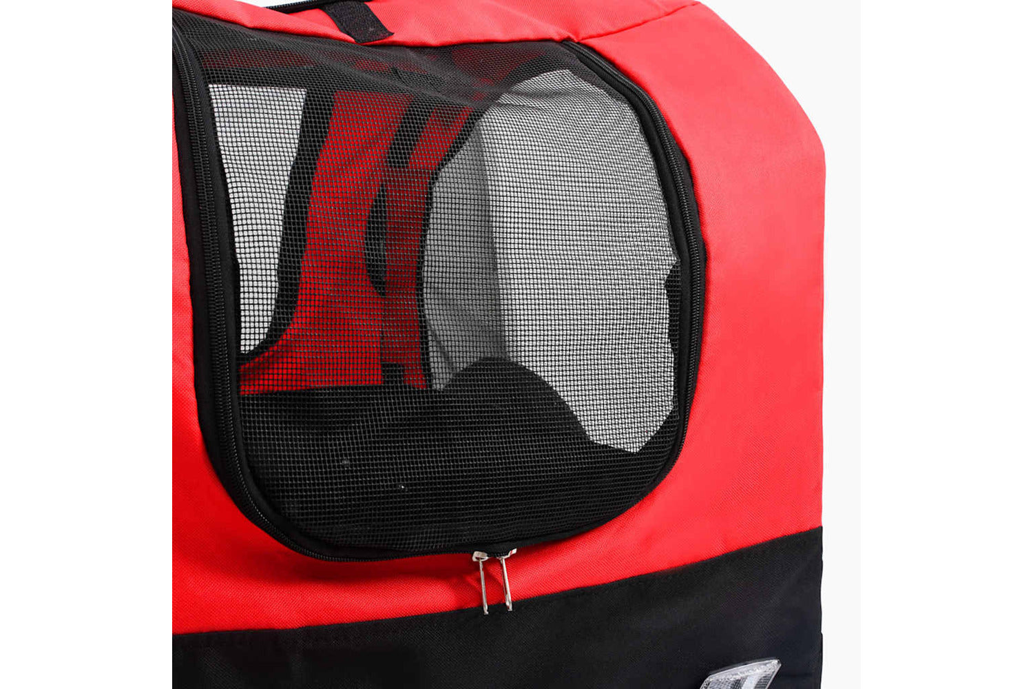 Vidaxl 2-in-1 Pet Bike Trailer & Jogging Stroller Red And Black-8