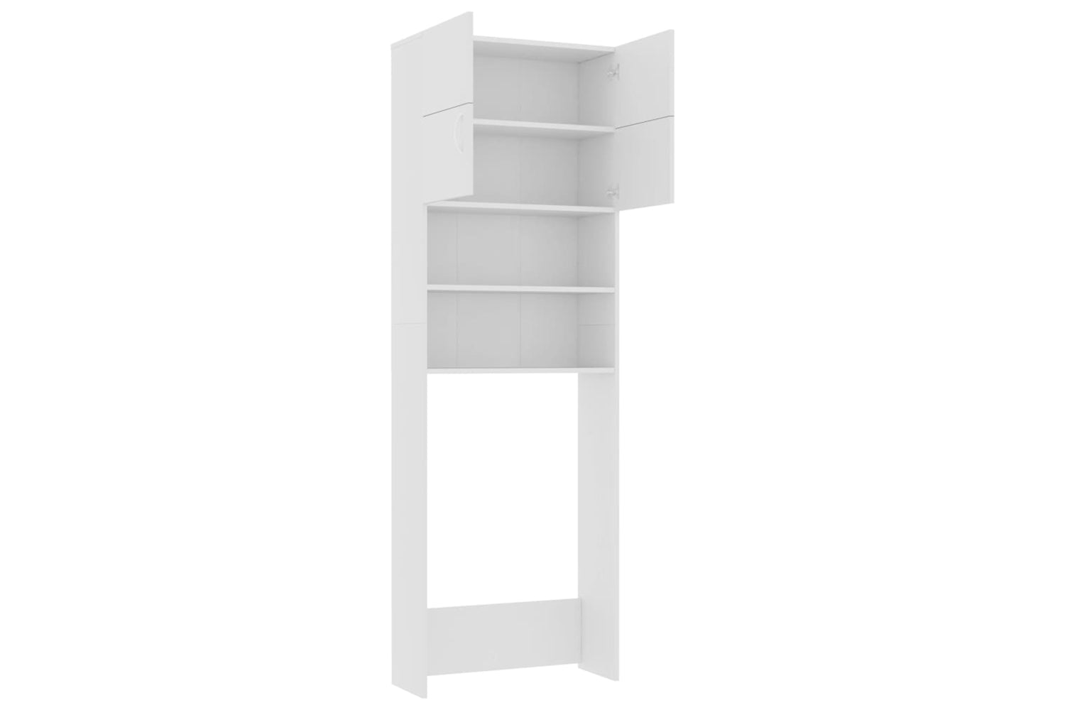 vidaXL 800027 Washing Machine Cabinet White 64x25.5x190cm Engineered Wood-4