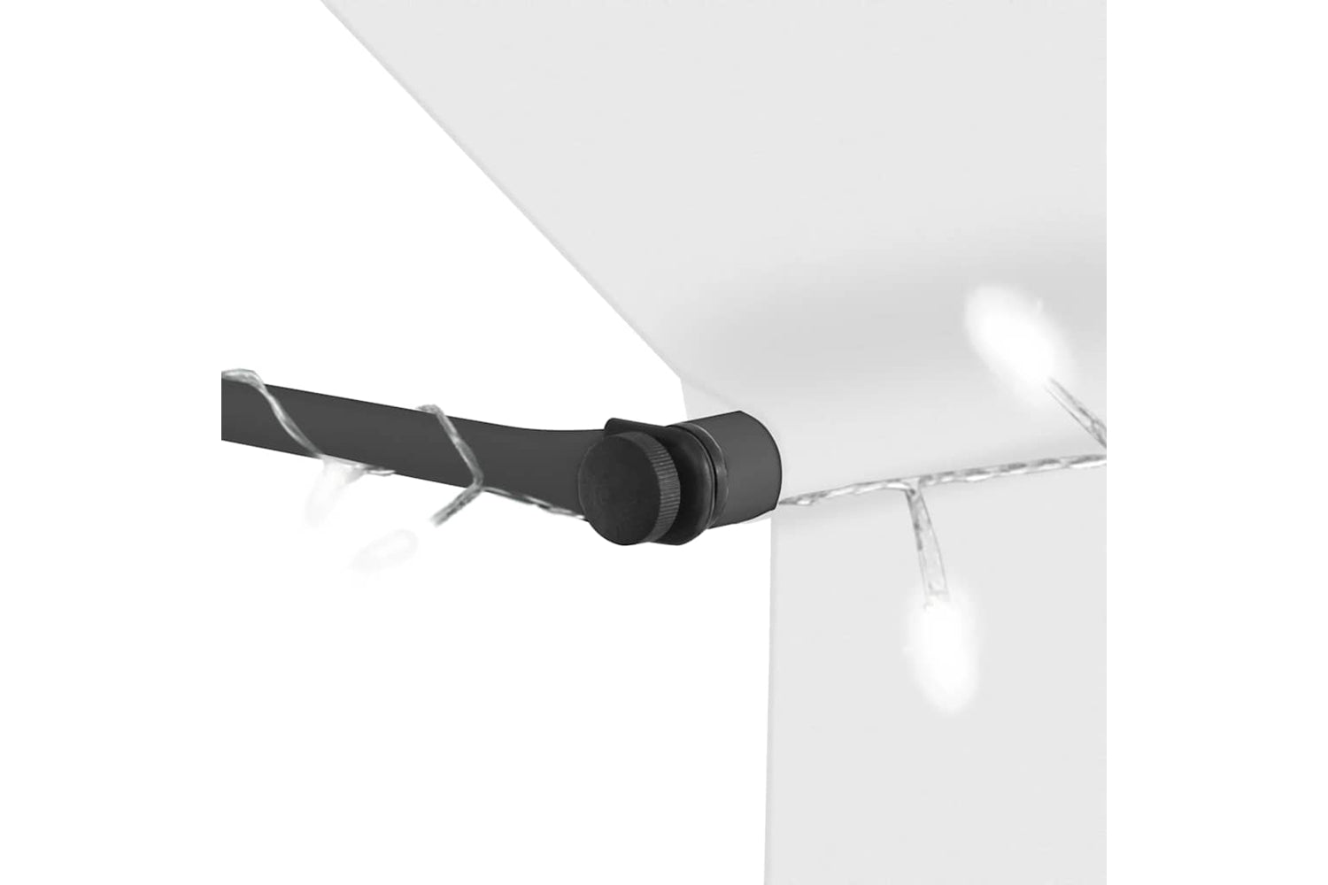 vidaXL 145874 Manual Retractable Awning With Led 350cm Cream-5
