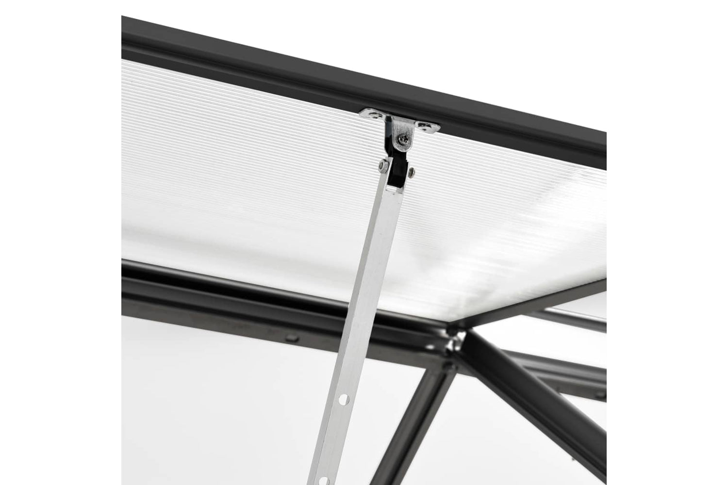 Vidaxl 48211 Greenhouse Anthracite Aluminium 5.89 Mâ²-5