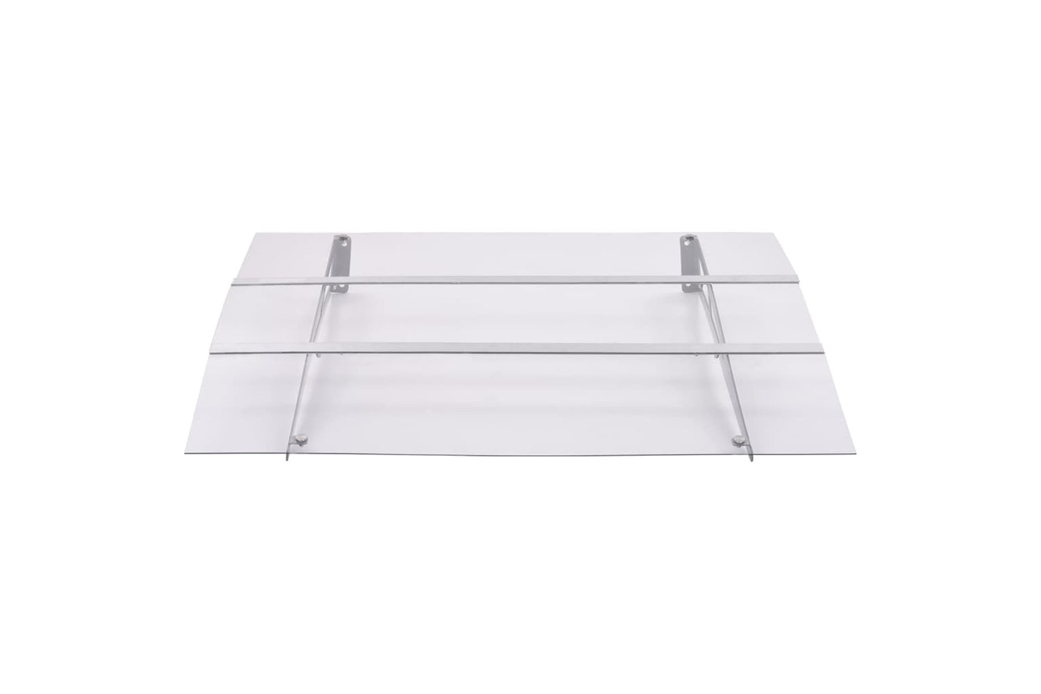 vidaXL 144829 Door Canopy Silver And Transparent 150x90cm Pet-2