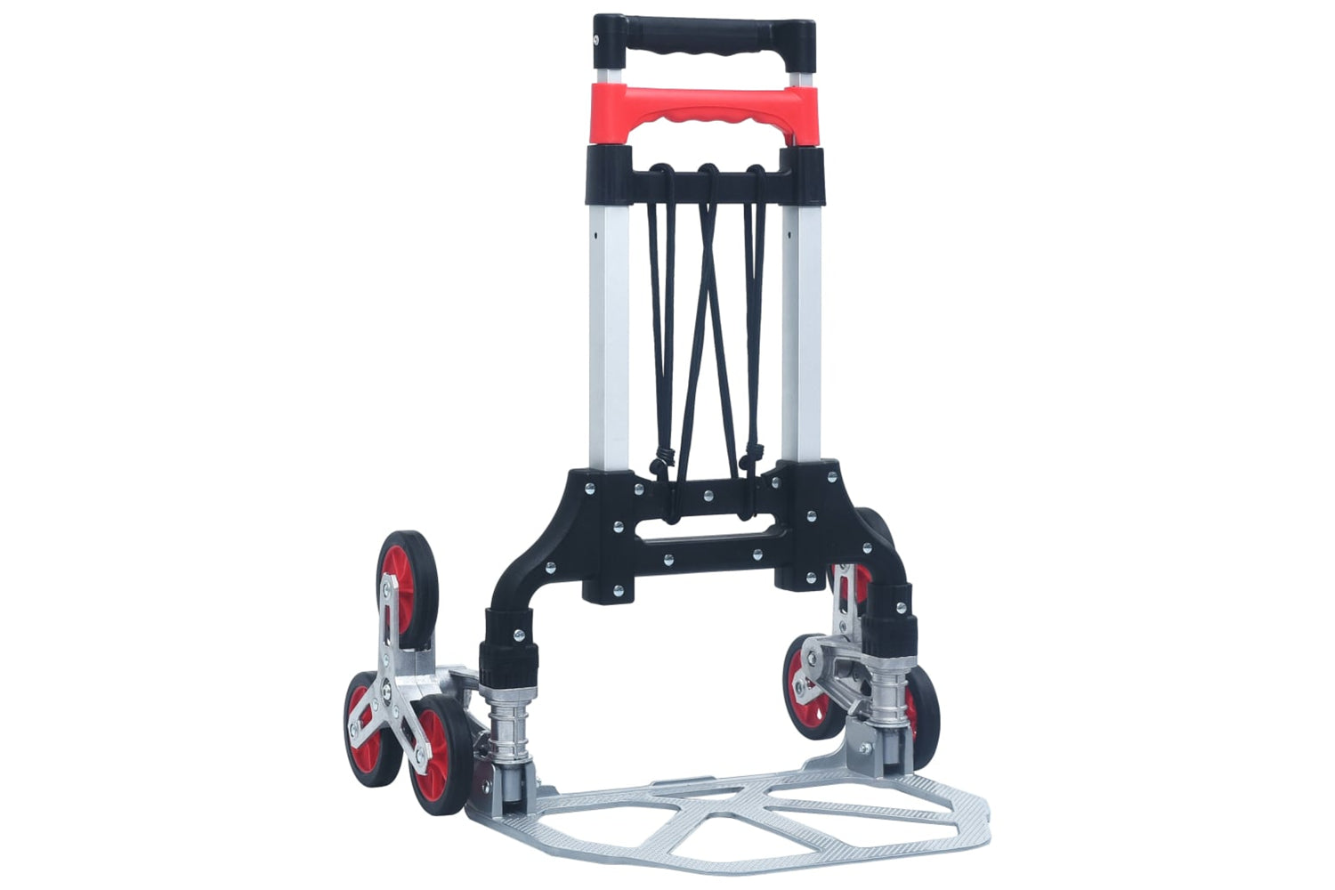 Vidaxl 146445 Foldable Stair Transport Trolley 70 Kg Aluminium Sliver-2