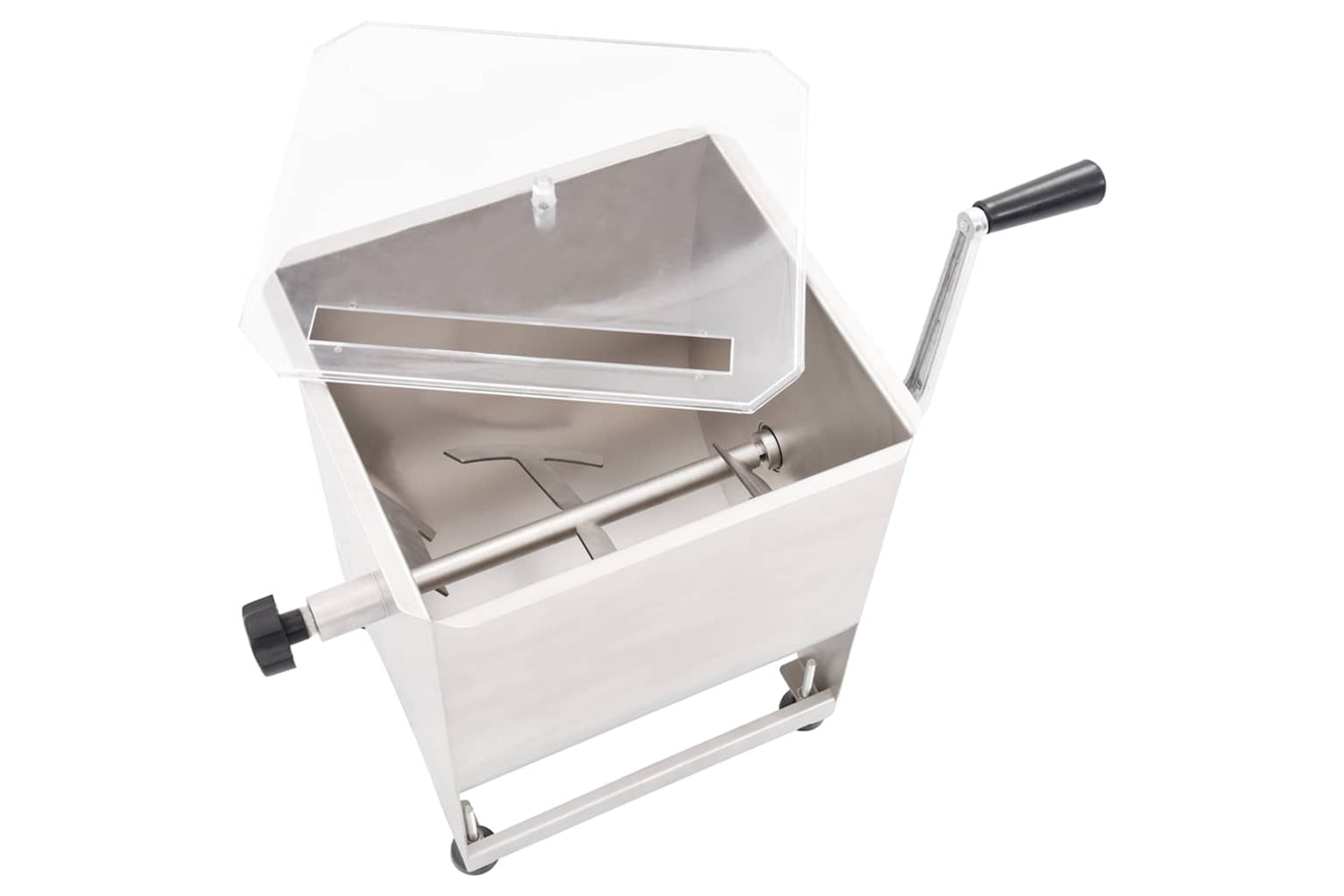 Vidaxl Meat Mixer With Gear Box Silver Stainless Steel-4