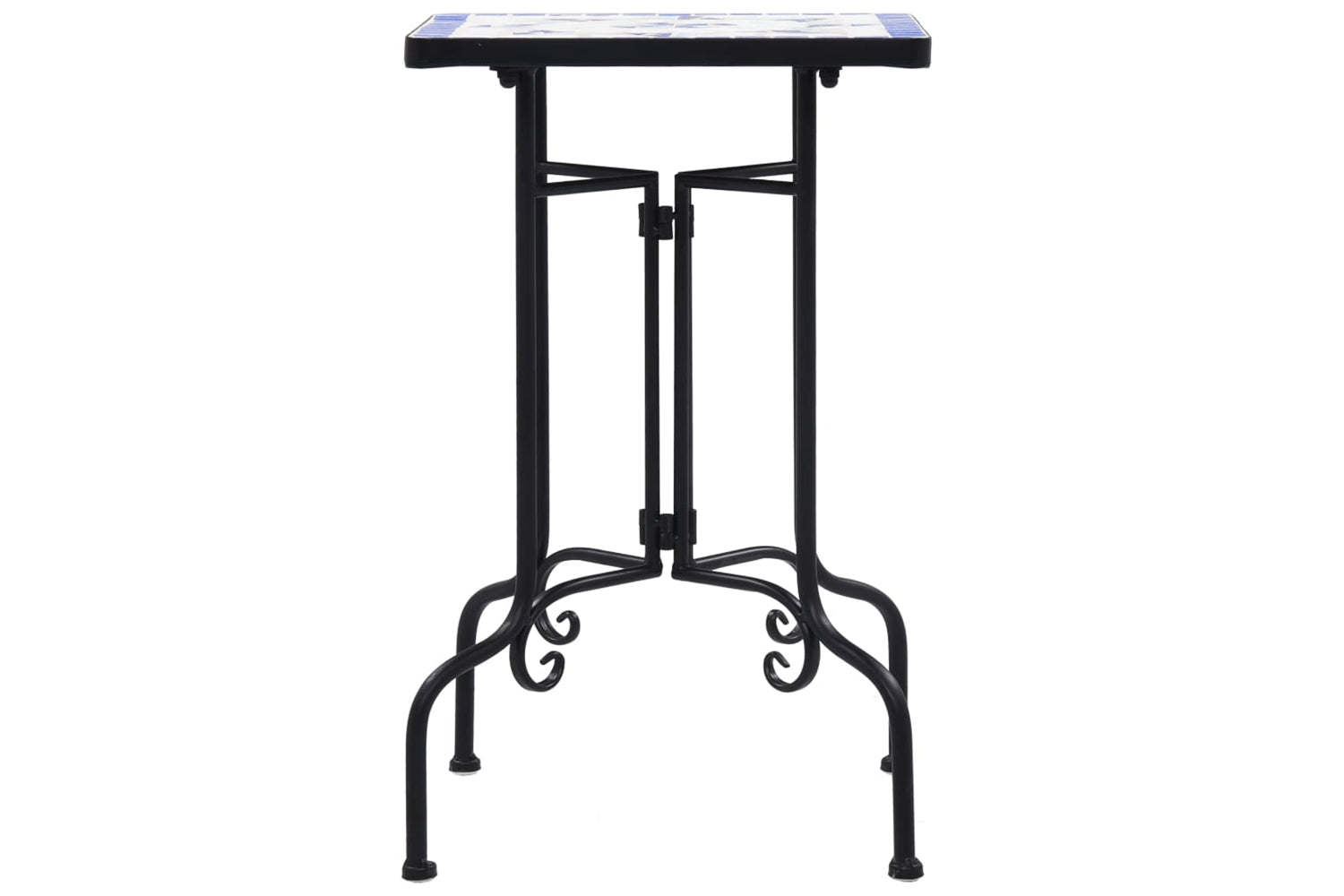 Vidaxl 46710 Mosaic Side Table Blue And White Ceramic-2