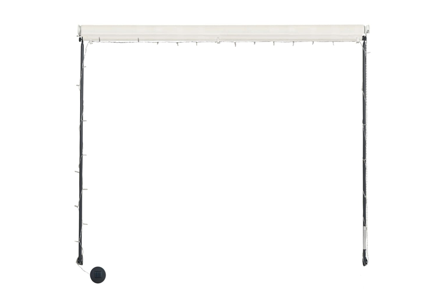vidaXL 145923 Retractable Awning With Led 200x150cm Cream-4