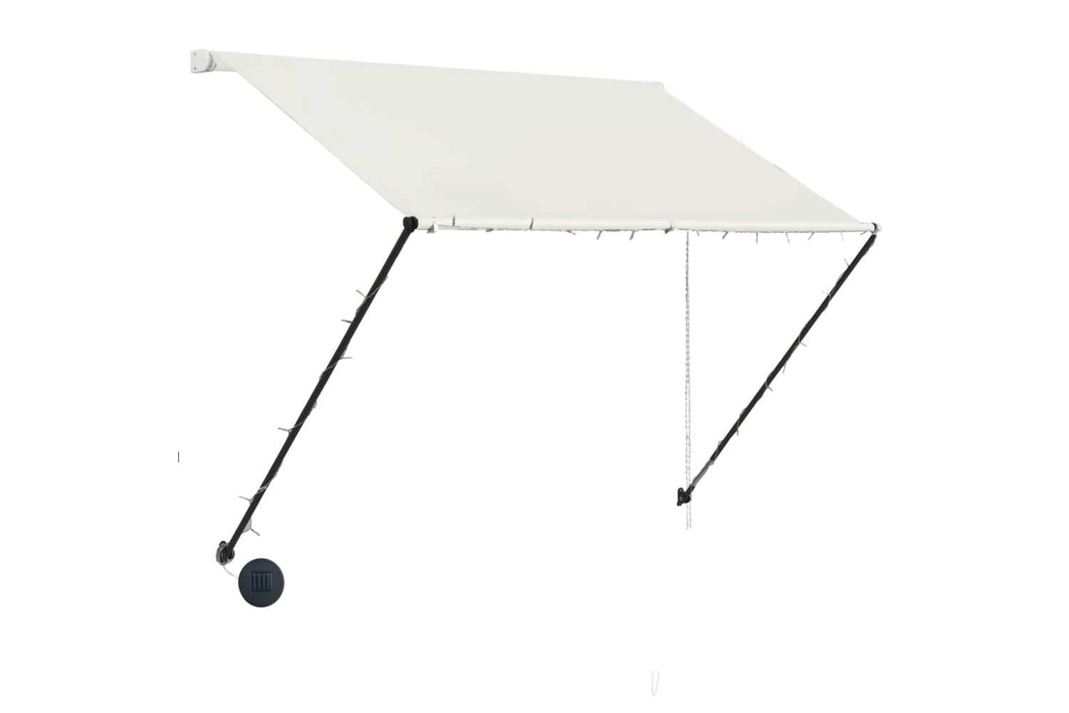 vidaXL 145923 Retractable Awning With Led 200x150cm Cream-2