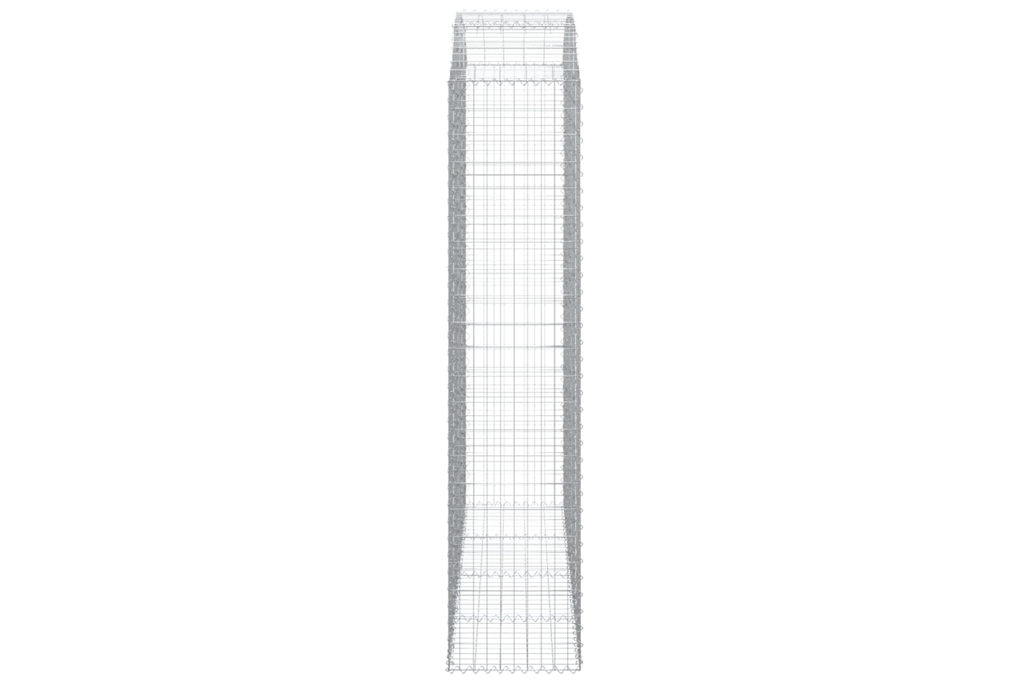 vidaXL 153481 Arched Gabion Basket 200x50x220/240cm Galvanised Iron-3