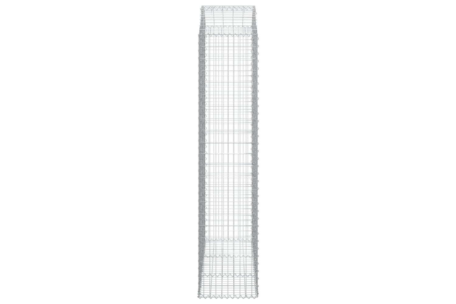 vidaXL 153461 Arched Gabion Basket 150x50x220/240cm Galvanised Iron-3