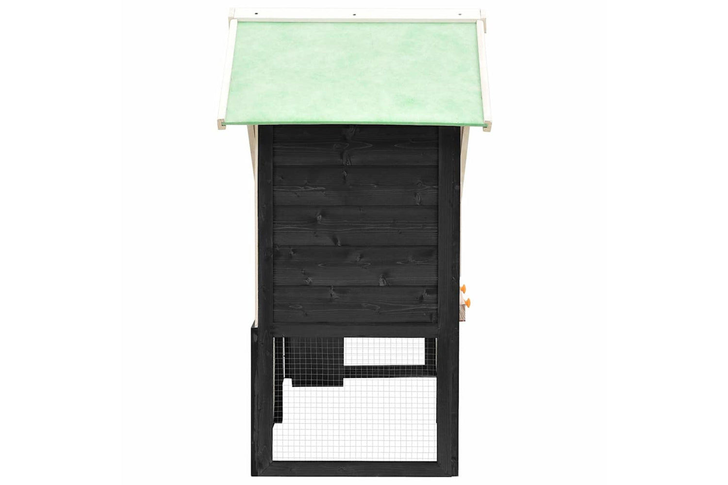 vidaXL 170869 Rabbit Hutch Grey And White 140x63x120cm Solid Firwood-4