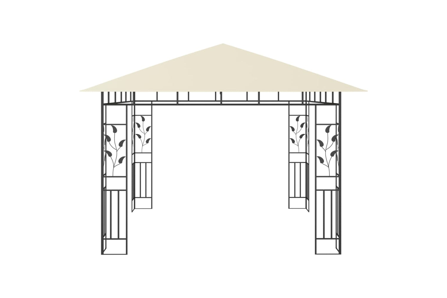 Vidaxl 47969 Gazebo With Mosquito Net 3x3x2.73 M Cream 180 G/mâ²-4