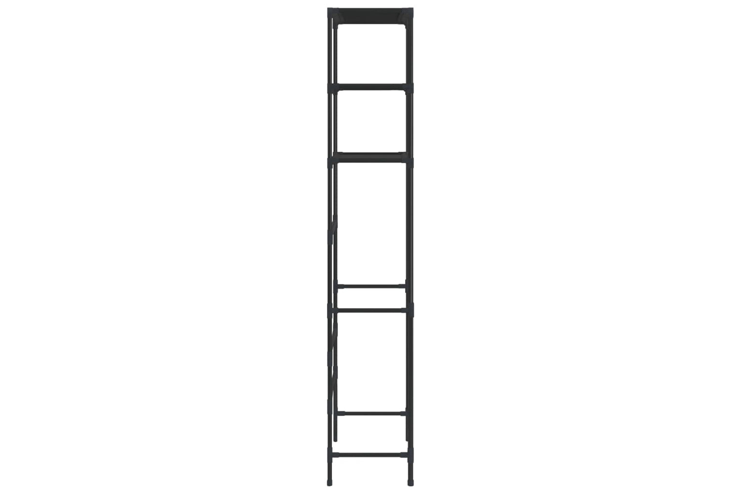 vidaXL 288330 3-tier Storage Rack Over Laundry Machine Black 69x28x169cm-3