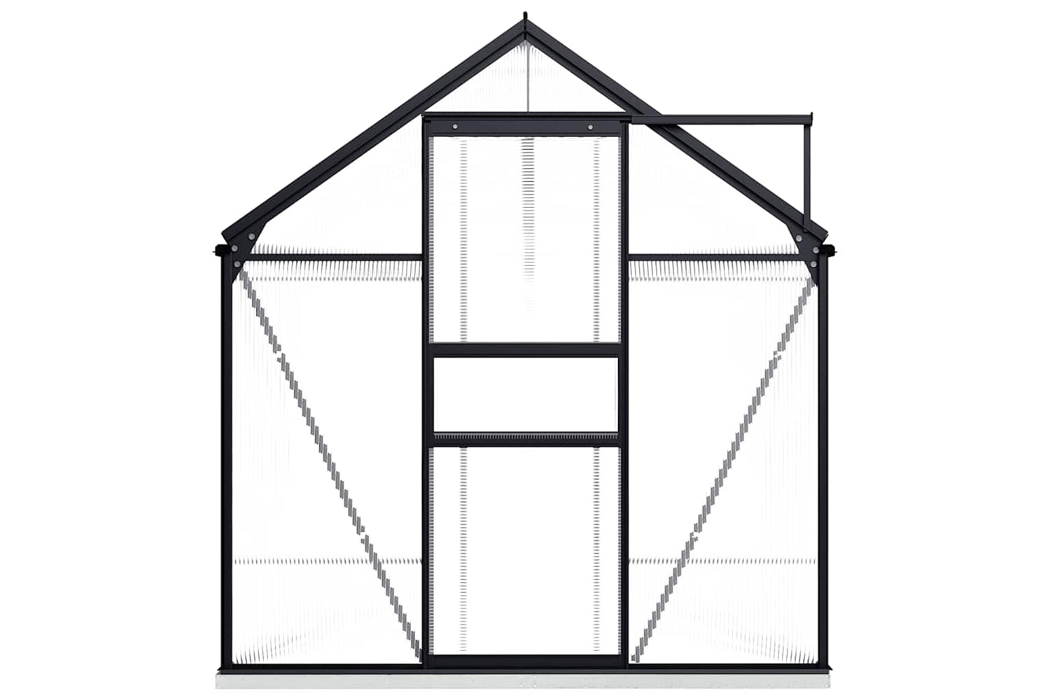 Vidaxl 48218 Greenhouse With Base Frame Anthracite Aluminium 7.03 Mâ²-2